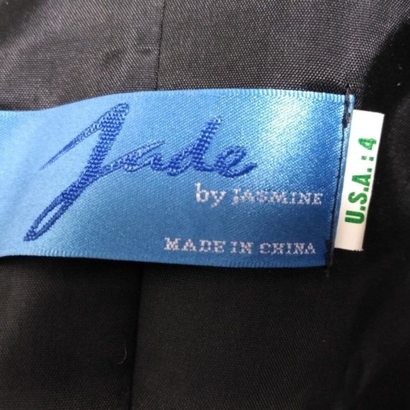 JADE By Jasmine Black Party Formal Dress Size 4 - Picture 7 of 8